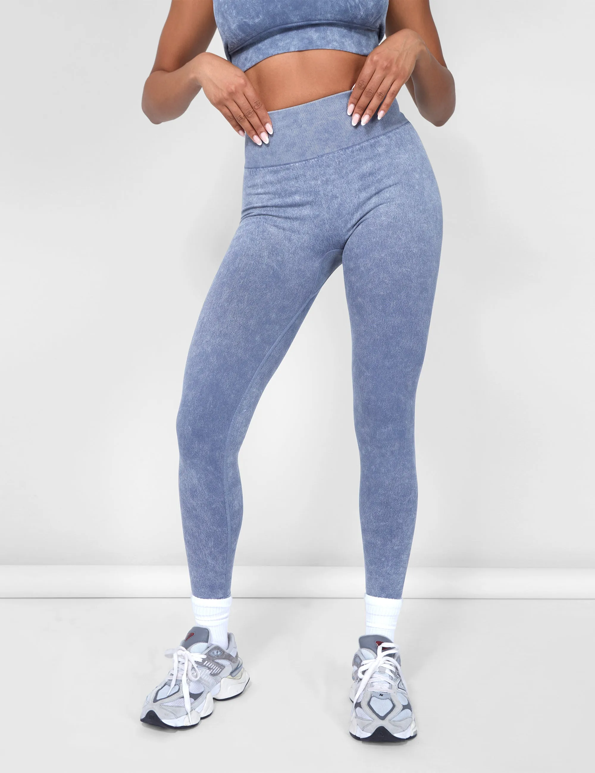 Seamless Acid Wash Legging Grey Wash sold by Public Desire product image thumbnail 5