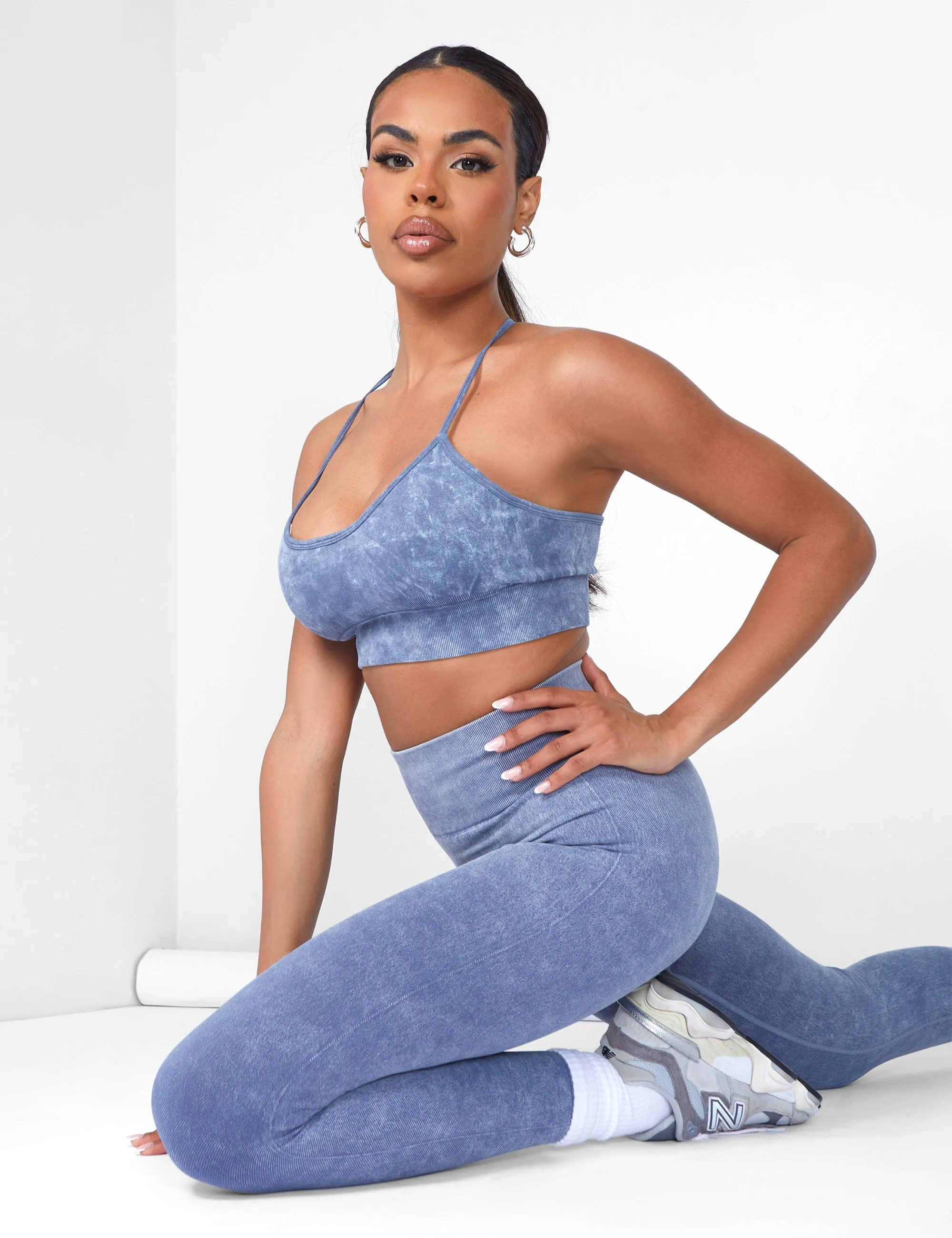 Seamless Acid Wash Legging Grey Wash sold by Public Desire product image thumbnail 2