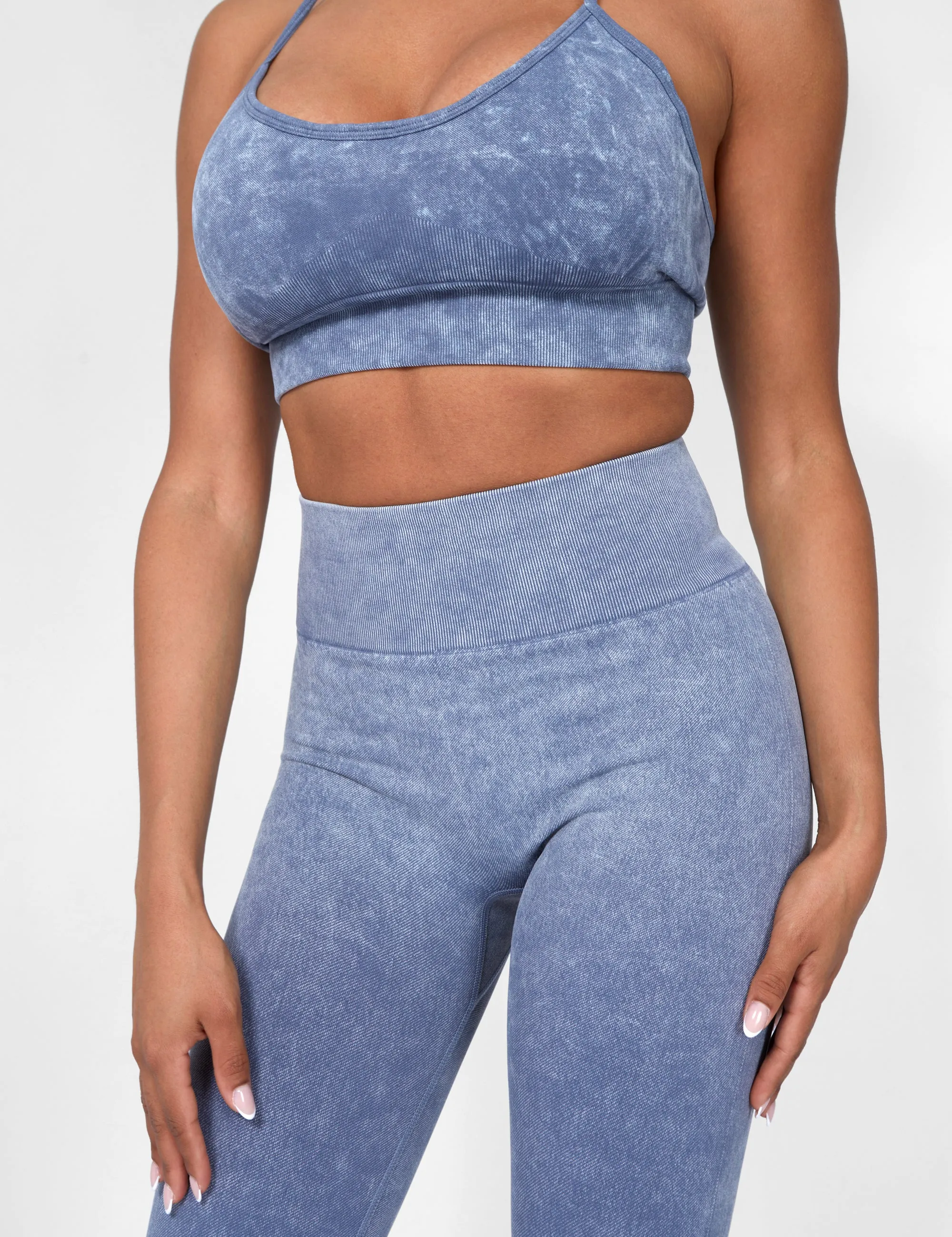 Seamless Acid Wash Legging Grey Wash sold by Public Desire product image thumbnail 4