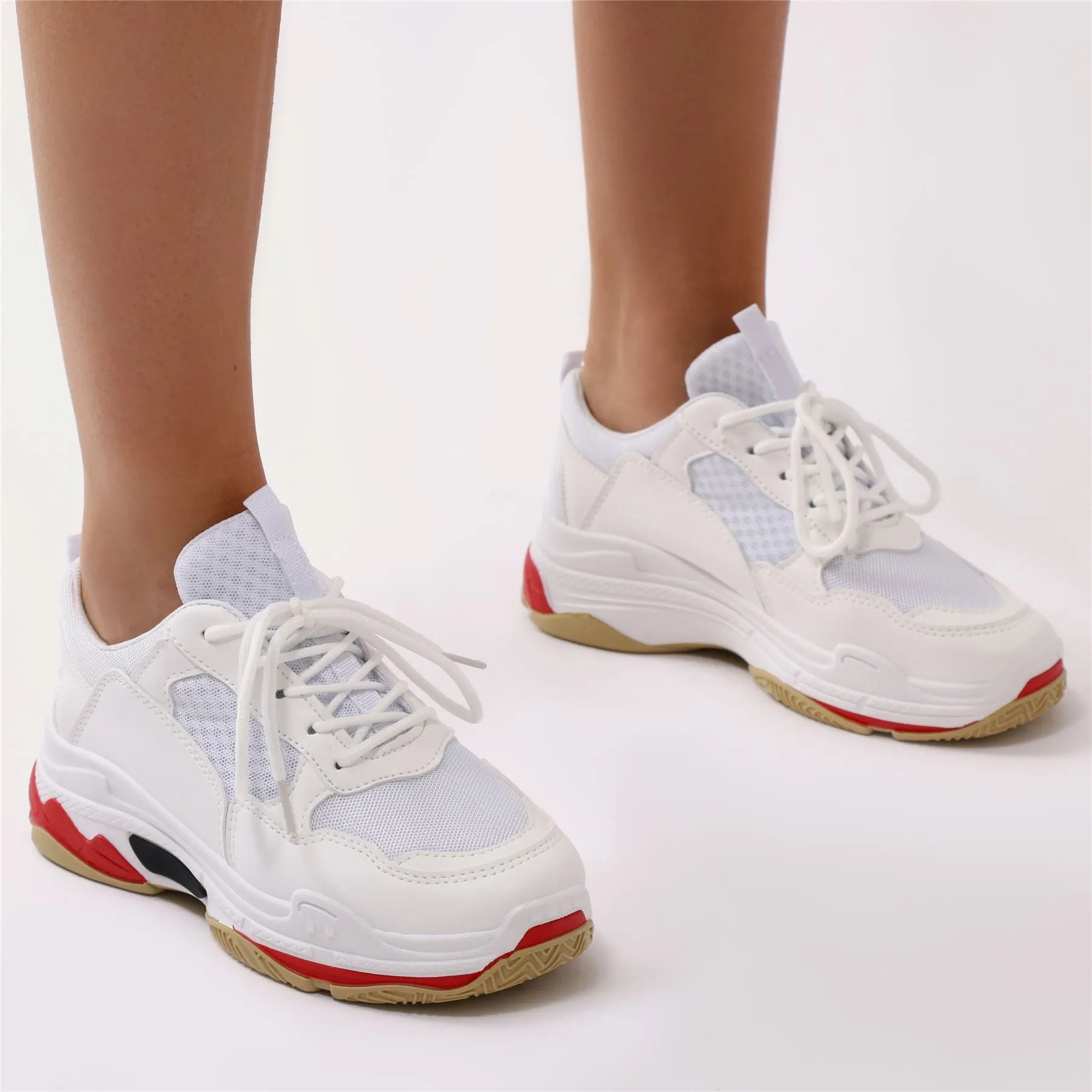 Revival Chunky Trainers in White sold by Public Desire product image thumbnail 2