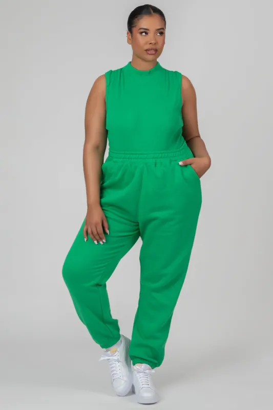 Curve 90S Oversized Joggers Green sold by Public Desire