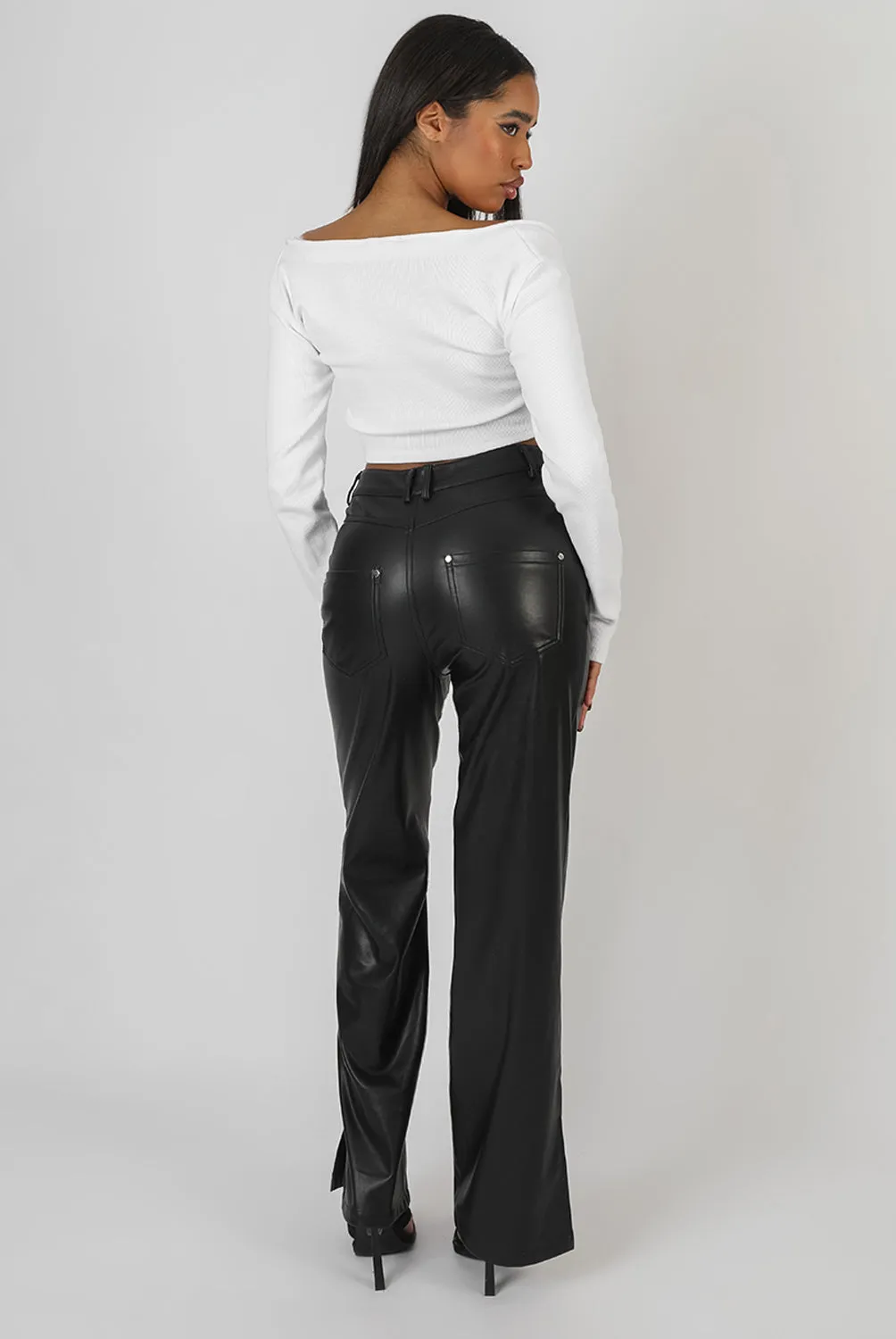 Square Neck Hook And Eye Top White sold by Public Desire product image thumbnail 4