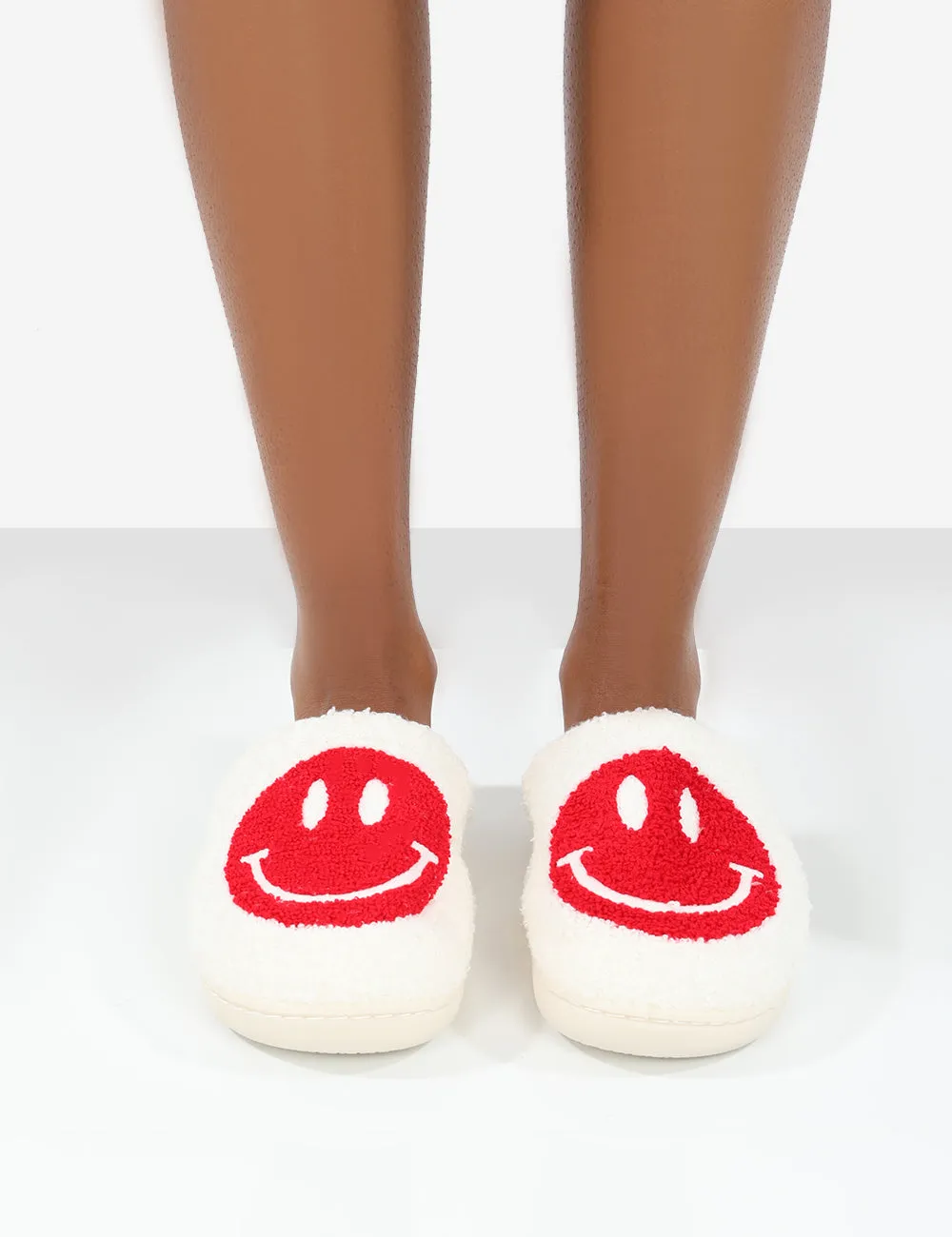 Smile Red Printed Smiley Face Slippers sold by Public Desire product image thumbnail 4