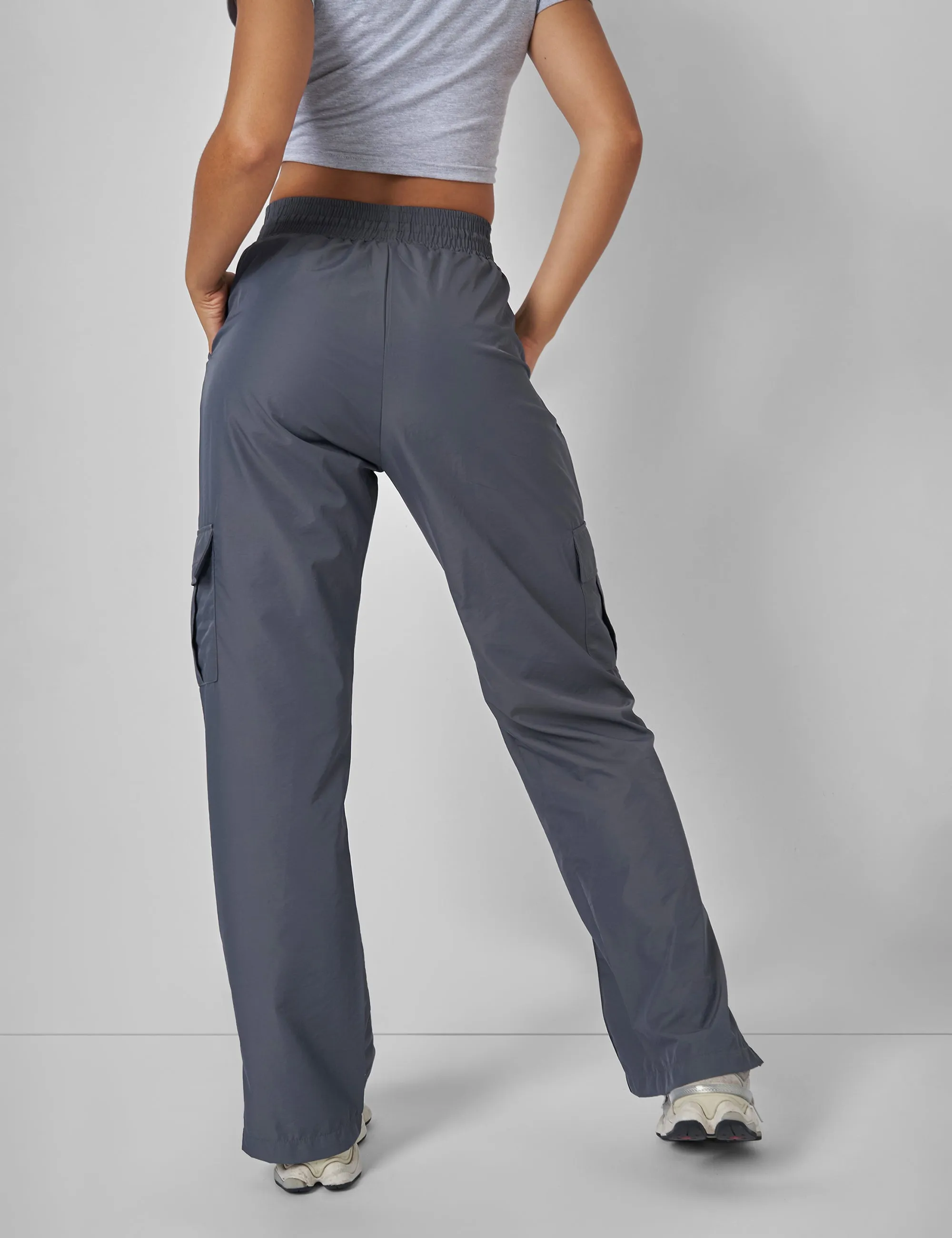 Split Hem Cargo Trousers Grey sold by Public Desire product image thumbnail 3