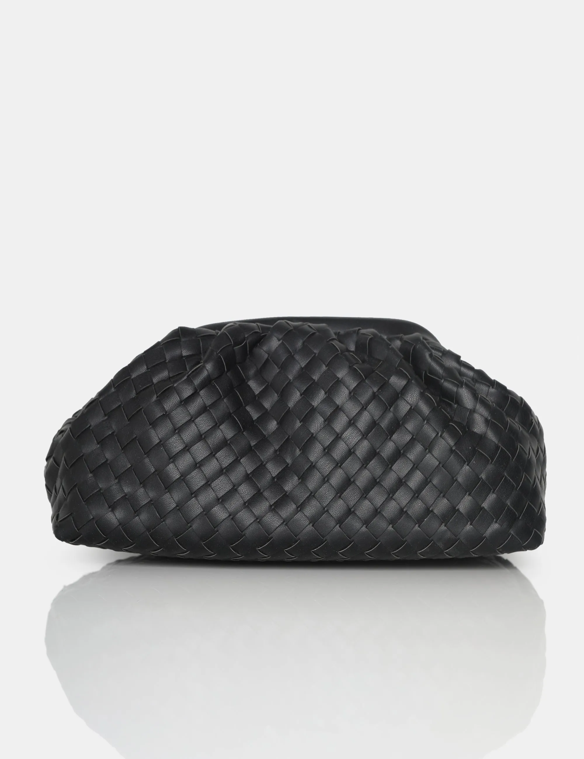 Project Black Weave Clutch Bag sold by Public Desire