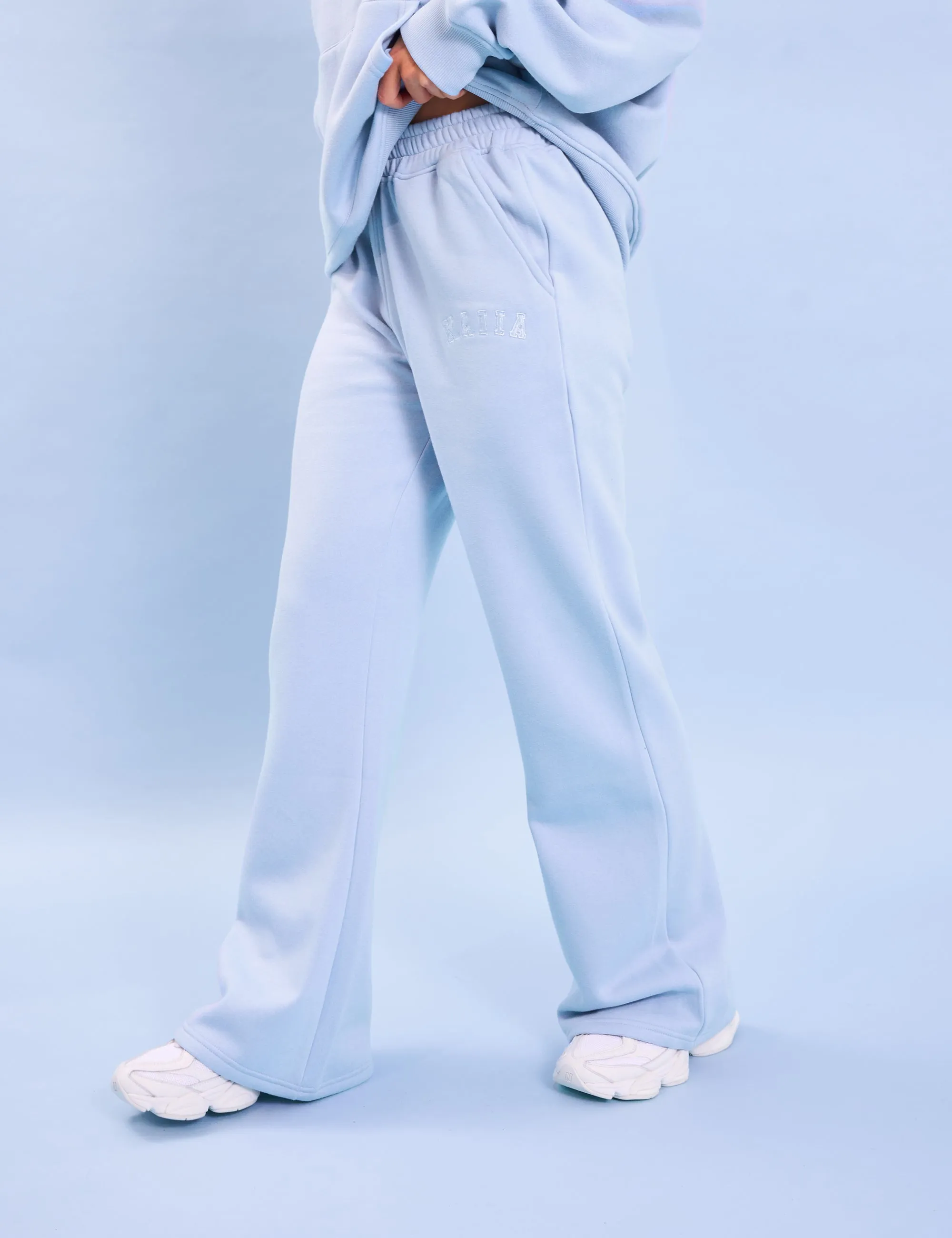 Kaiia Logo Wide Leg Sweat Pants Light Blue sold by Public Desire product image thumbnail 3