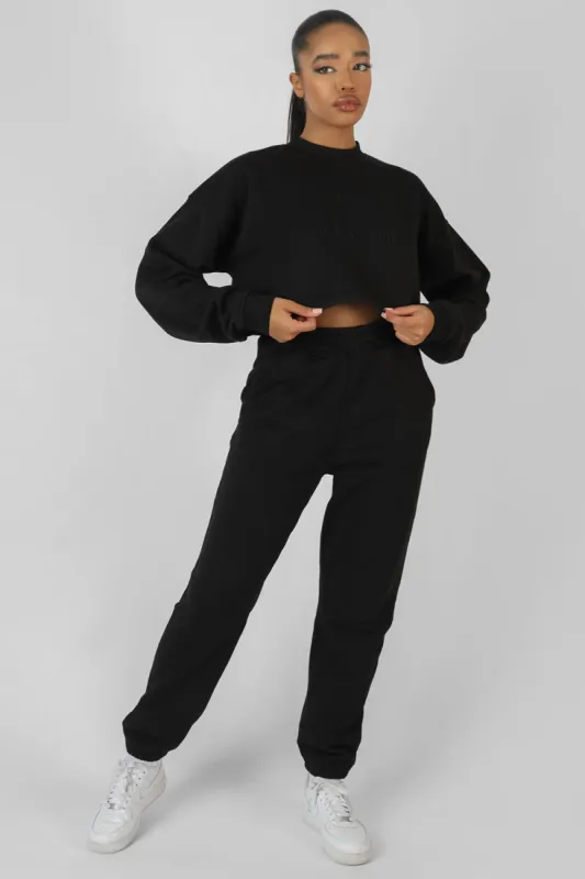 Kaiia Self Love Club Joggers Black sold by Public Desire