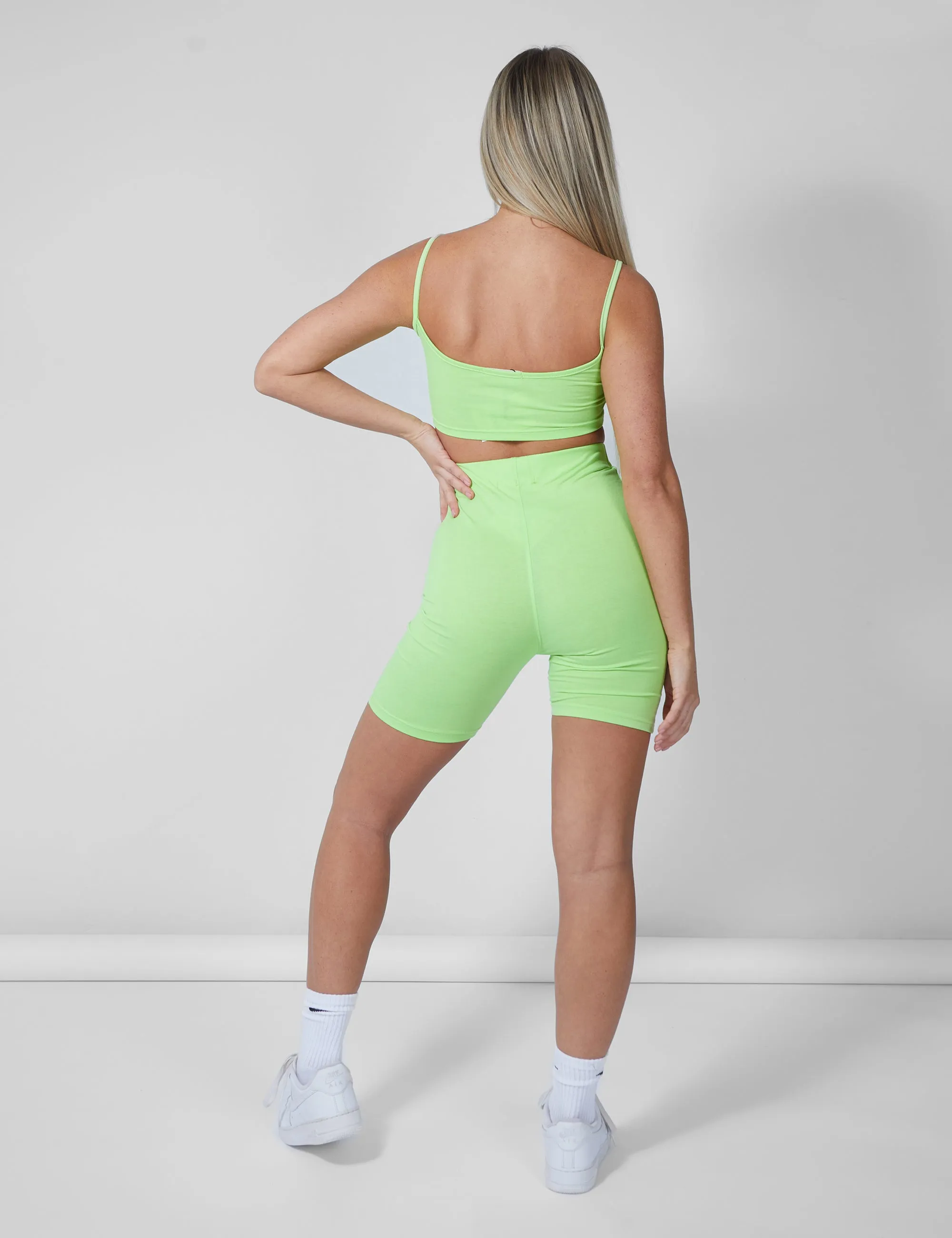 Basic Scoop Neck Crop Top Lime sold by Public Desire product image thumbnail 4