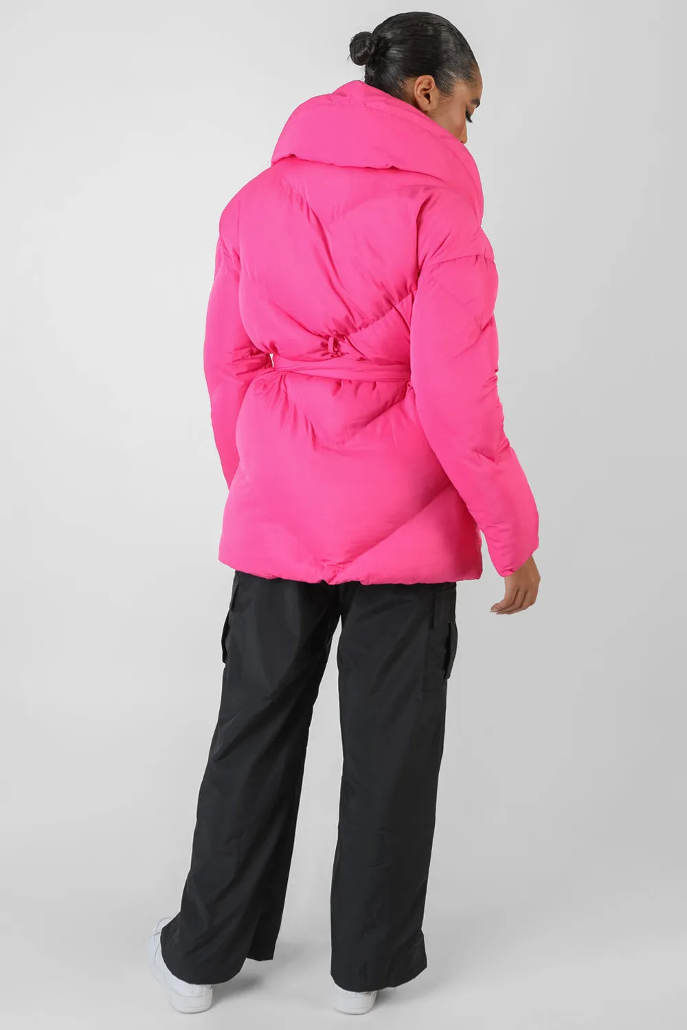 Belted Pink Puffer Pink sold by Public Desire product image thumbnail 3
