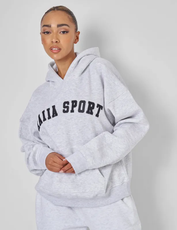 Kaiia Sport Oversized Hoodie Light Grey Marl sold by Public Desire
