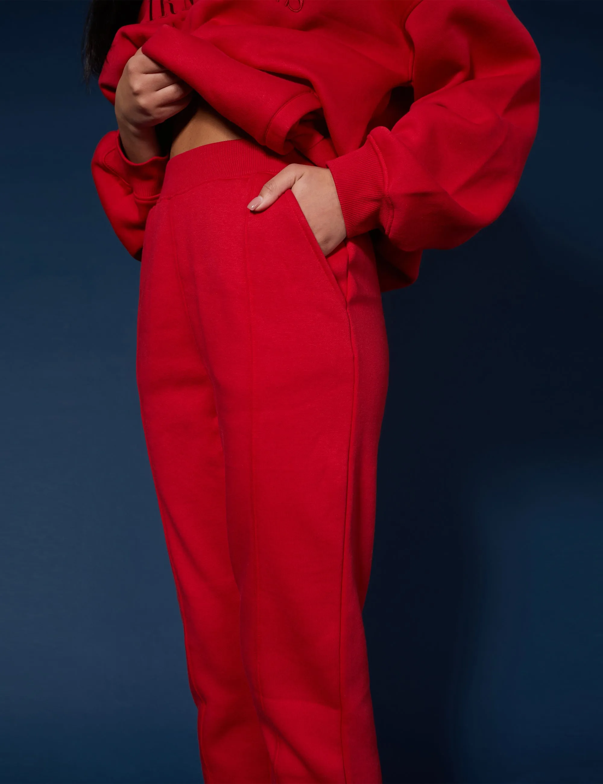 Seam Front 90S Joggers Red sold by Public Desire product image thumbnail 4