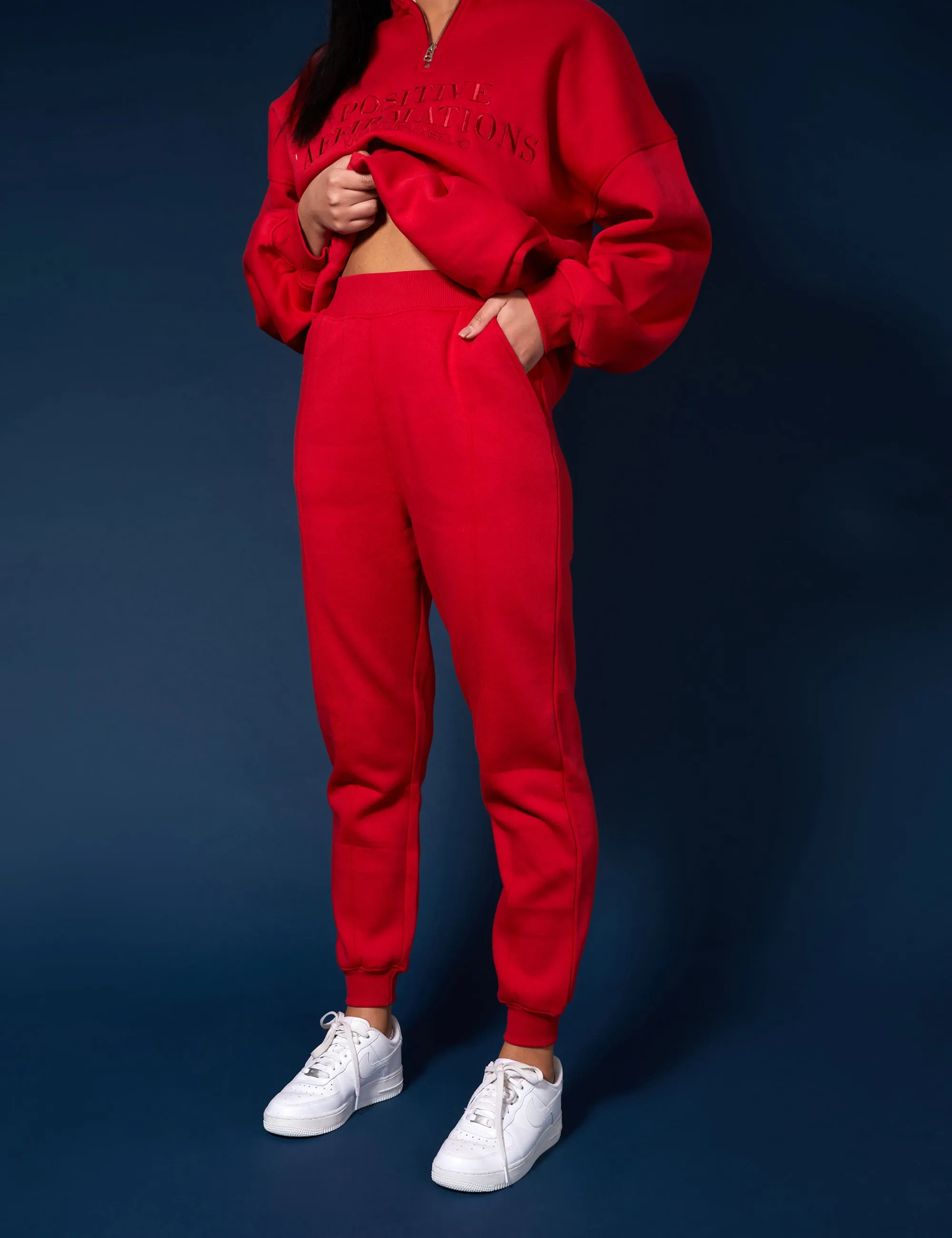 Seam Front 90S Joggers Red sold by Public Desire product image thumbnail 3