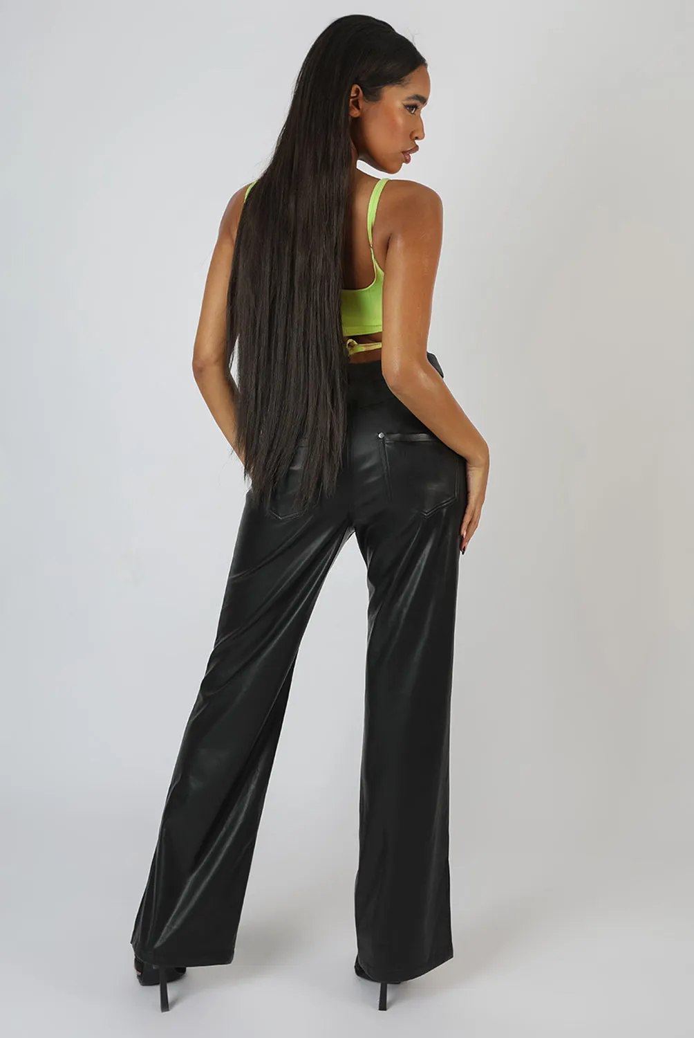 Strappy Square Neck Crop Top Lime sold by Public Desire product image thumbnail 5