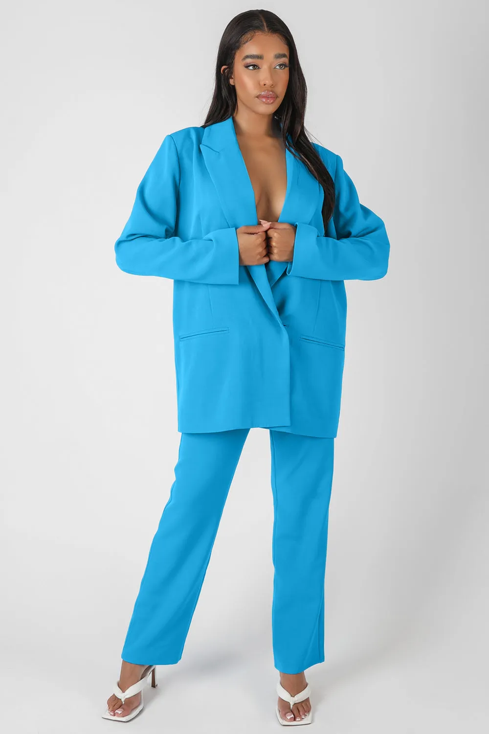 Oversized Blazer Blue sold by Public Desire product image thumbnail 2