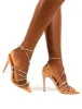 Starstruck Nude Diamante Strappy Stiletto Heels sold by Public Desire