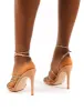 Starstruck Nude Diamante Strappy Stiletto Heels sold by Public Desire