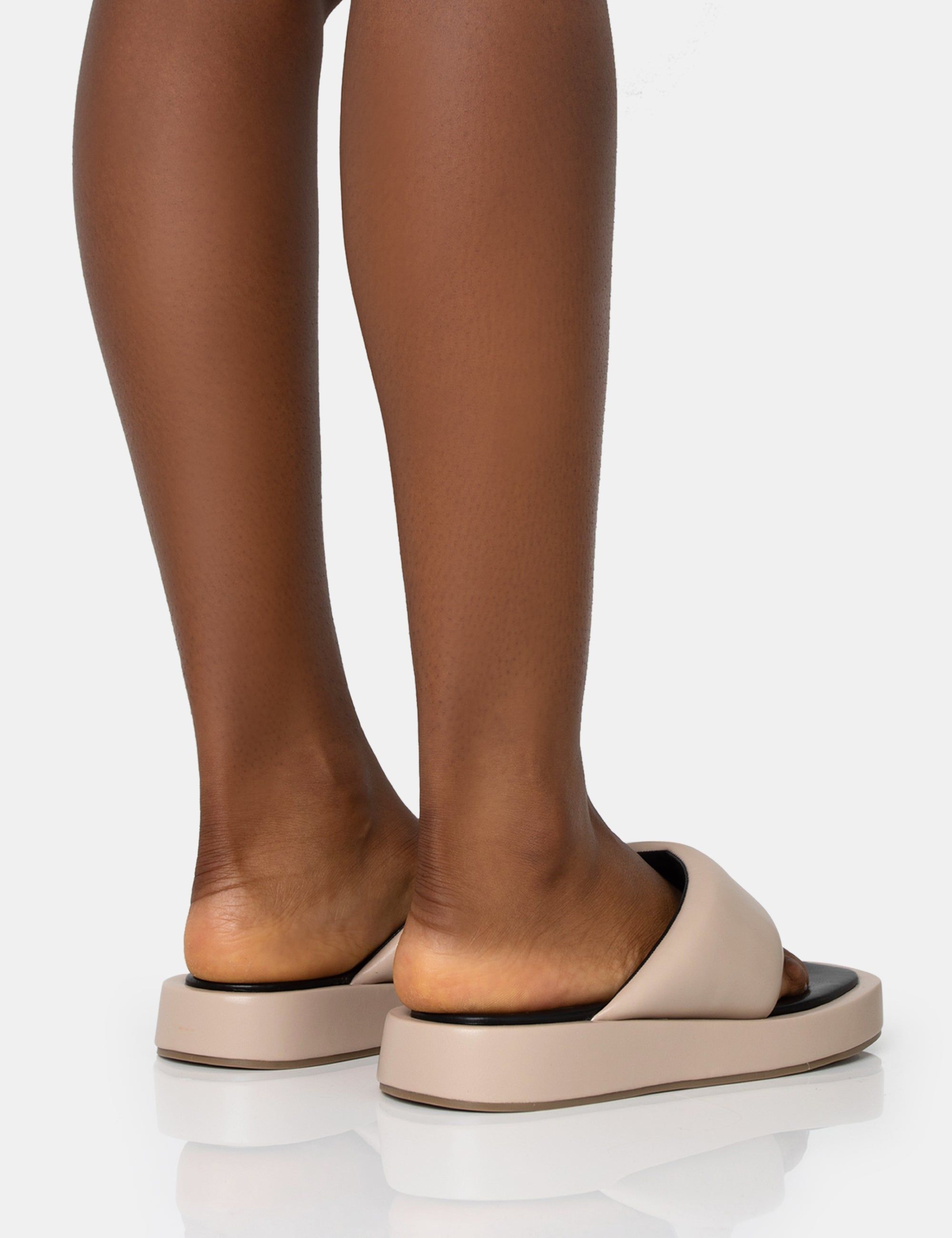 Vacay Nude Contrast Padded Square Toe Flip Flop Sandals sold by Public Desire product image thumbnail 2