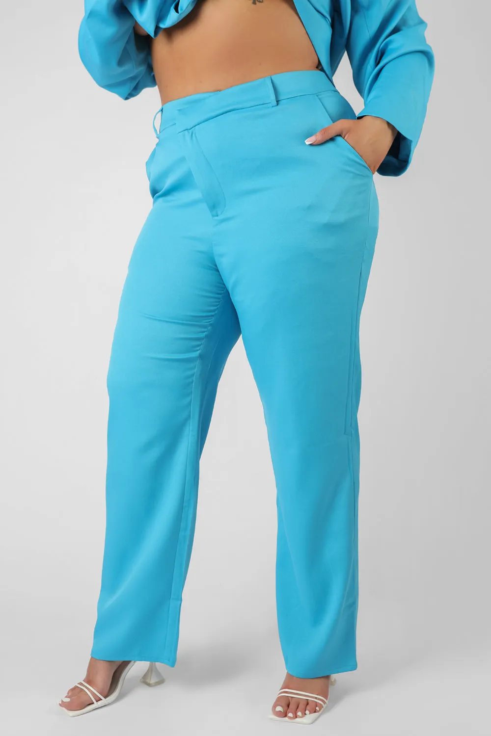 Curve Straight Leg Trouser Blue sold by Public Desire product image thumbnail 3