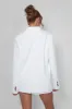 Tailored Oversized Blazer Cream sold by Public Desire