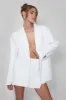 Tailored Oversized Blazer Cream sold by Public Desire