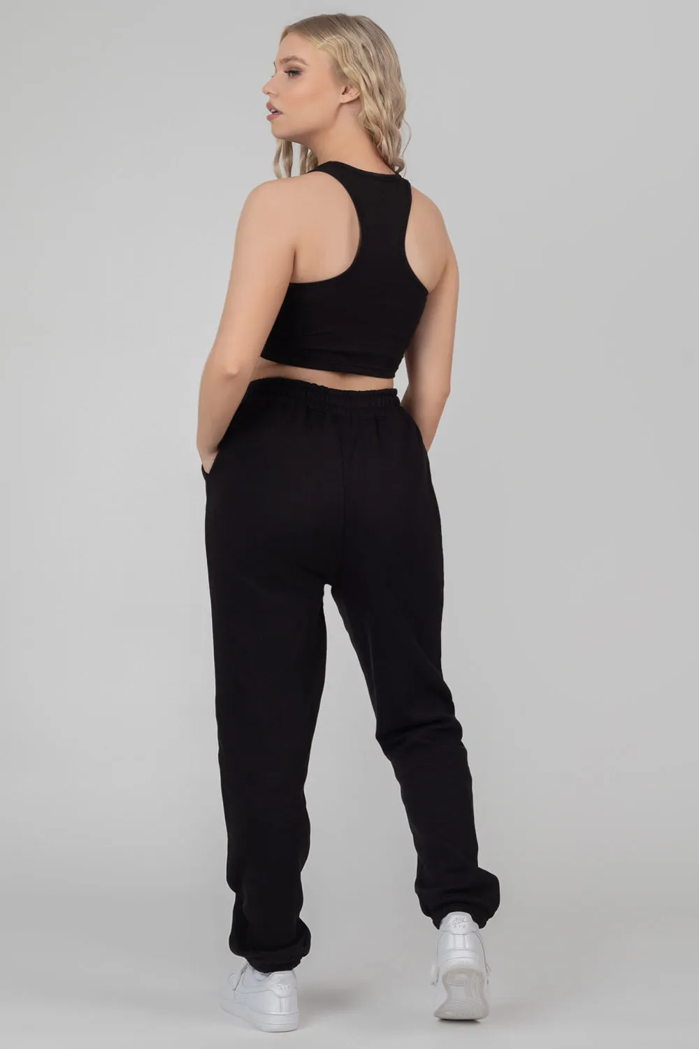 Kaiia Printed Racer Crop Top Black sold by Public Desire product image thumbnail 5