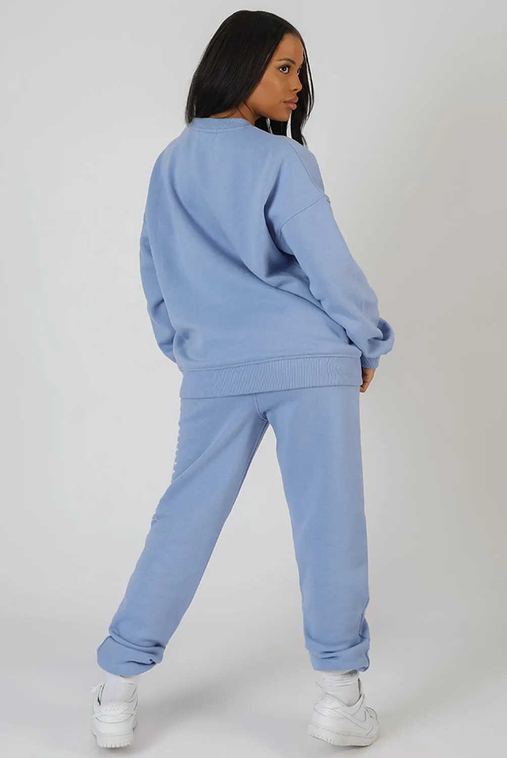 Brooklyn Embroidered 90'S Joggers Bluebell sold by Public Desire product image thumbnail 4