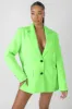Oversized Masculine Blazer Jacket Green sold by Public Desire