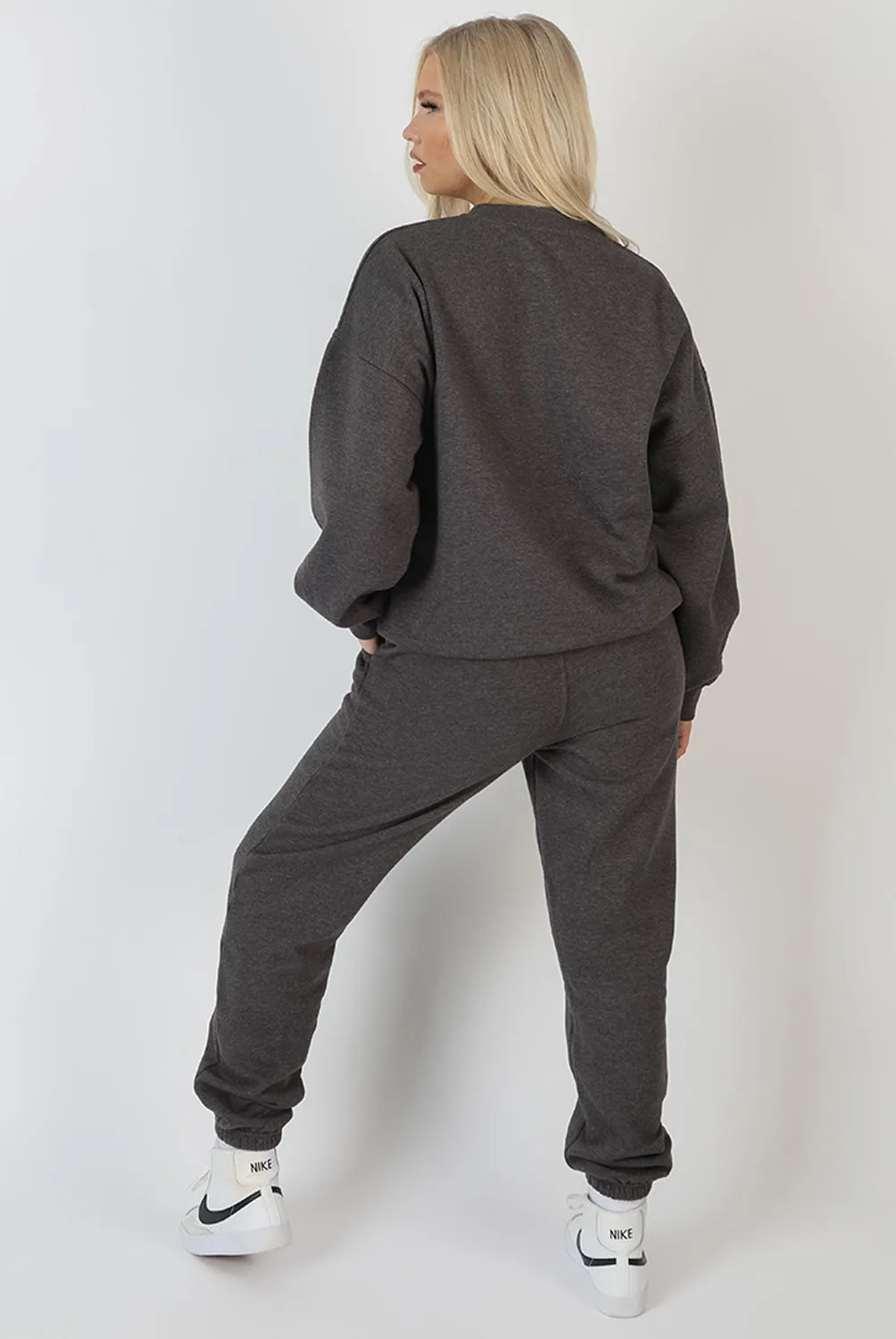 Kaiia Embroidered Sweatshirt Washed Charcoal sold by Public Desire product image thumbnail 4