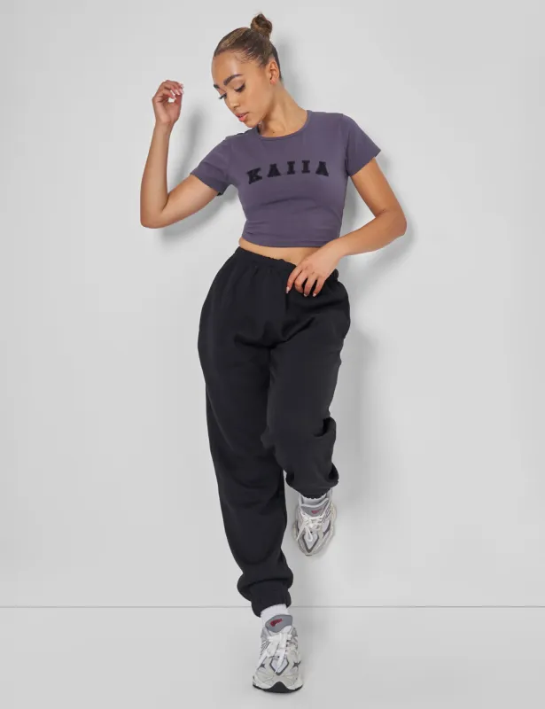 Relaxed Fit Cuffed Jogger Black sold by Public Desire