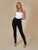 Split Hem Ribbed Leggings Black sold by Public Desire