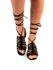 Bali Black Faux Suede Lace Up Mid Heel sold by Public Desire