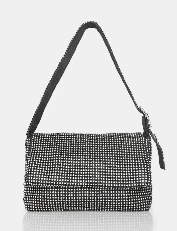 The Luella Black Diamante Bag sold by Public Desire