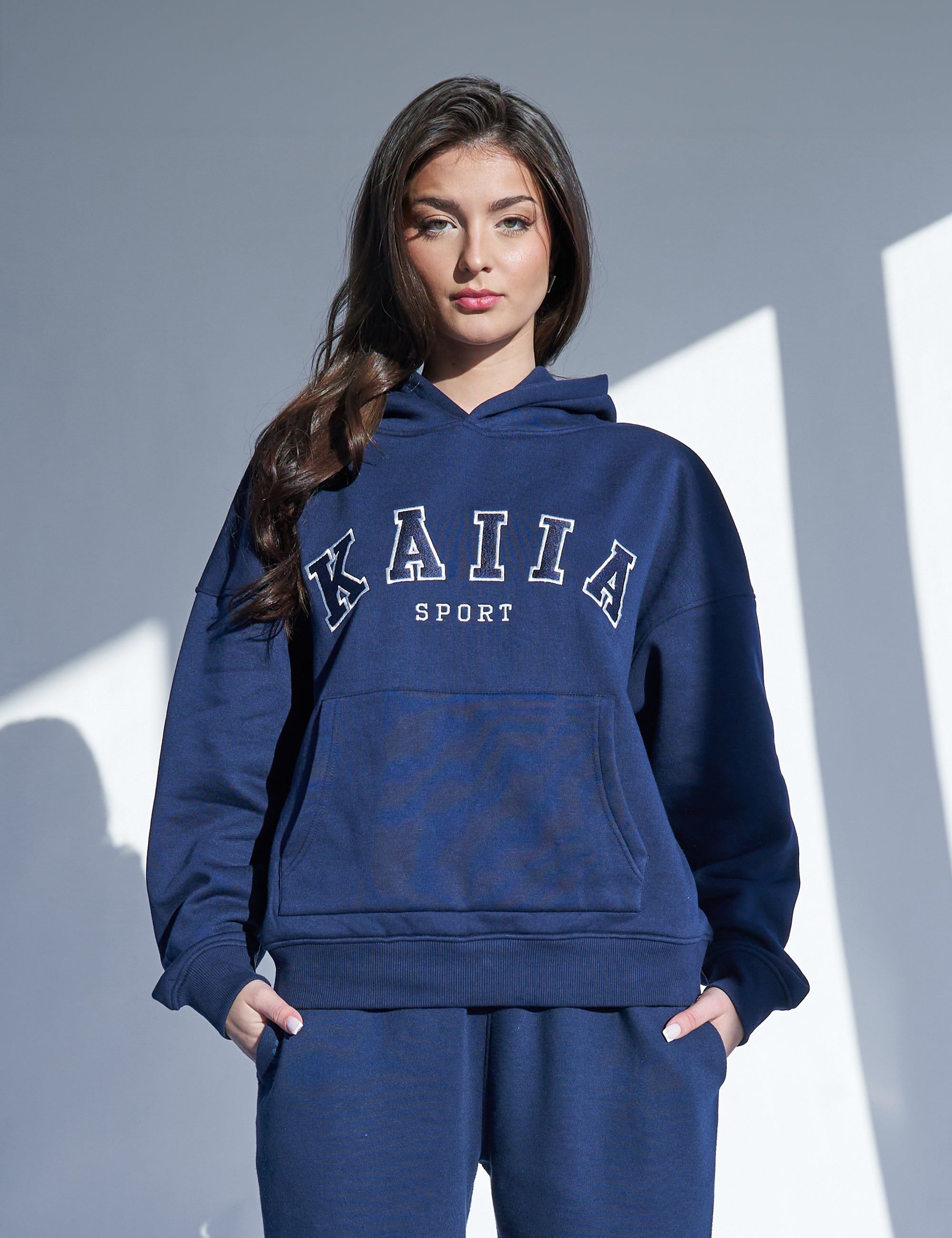 Kaiia Sport Oversized Hoodie Navy sold by Public Desire