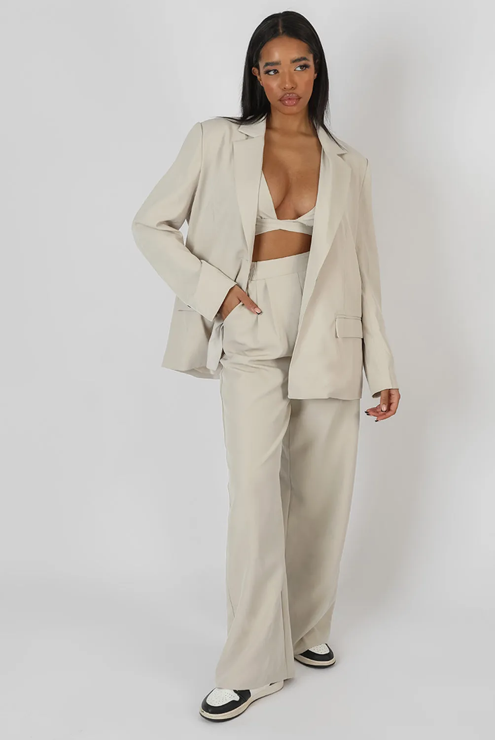 Relaxed Blazer Stone sold by Public Desire