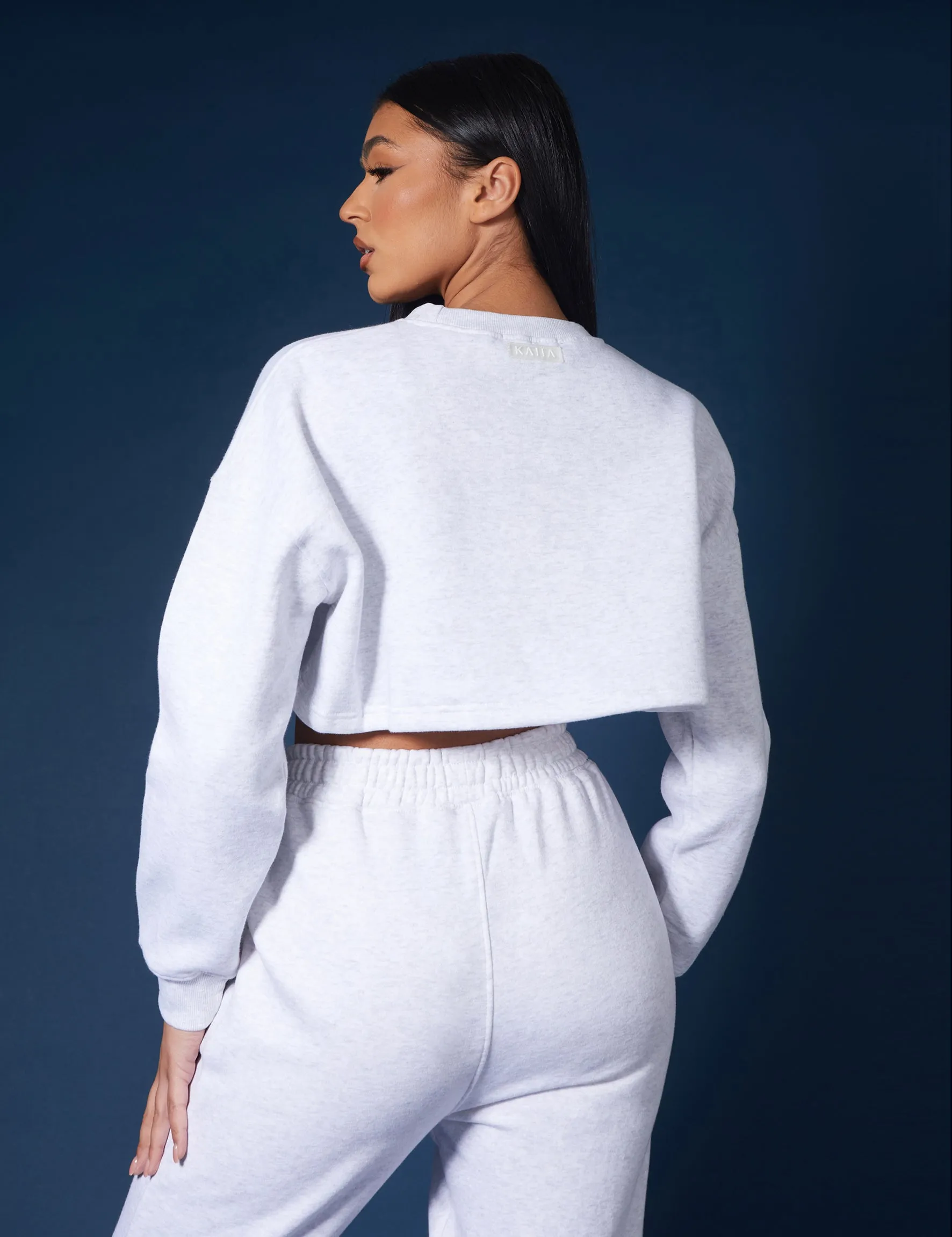 Oversized Cropped Sweat Oatmeal Marl sold by Public Desire product image thumbnail 4