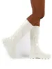 Karma White Chunky Sole Knee High Boot sold by Public Desire