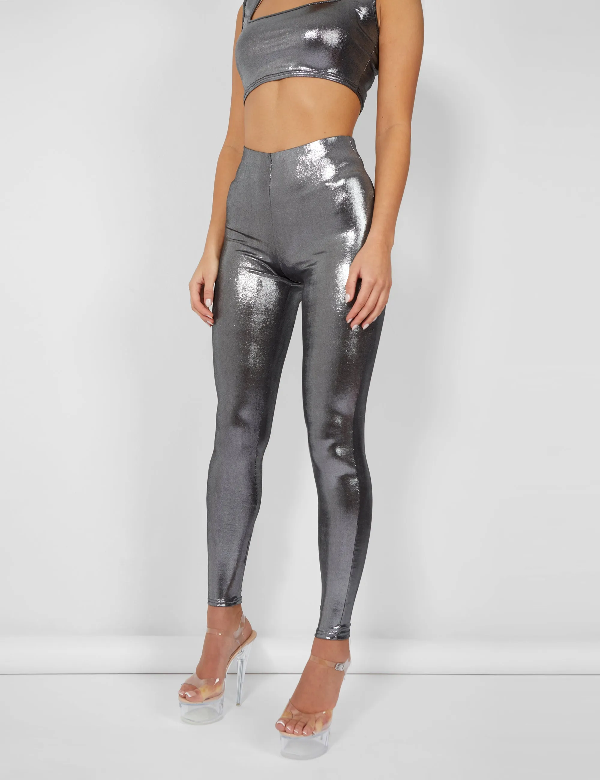 Metallic Legging Silver sold by Public Desire product image thumbnail 4
