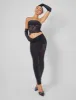 Public Desire Lace Hook and Eye Bandeau Top Co-ord in Black sold by Public Desire