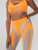 Mesh Insert Leggings Orange sold by Public Desire