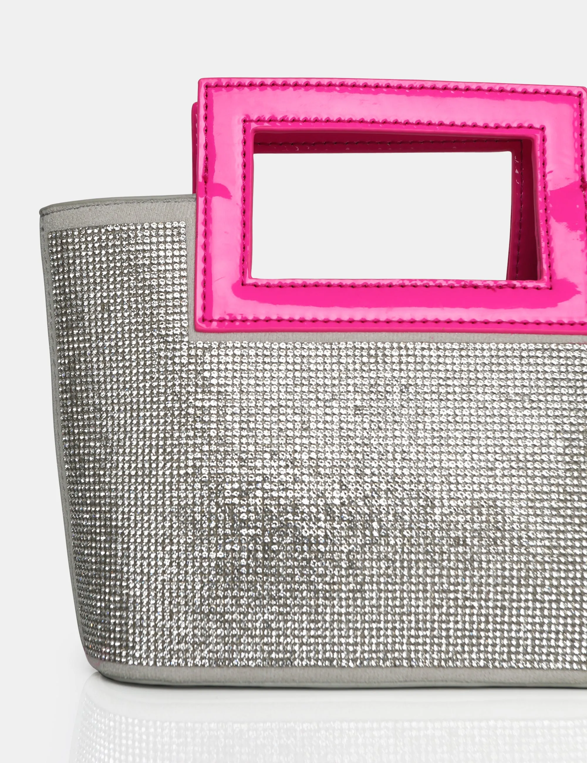 The Lustre Silver Pu Diamante Bag sold by Public Desire product image thumbnail 3