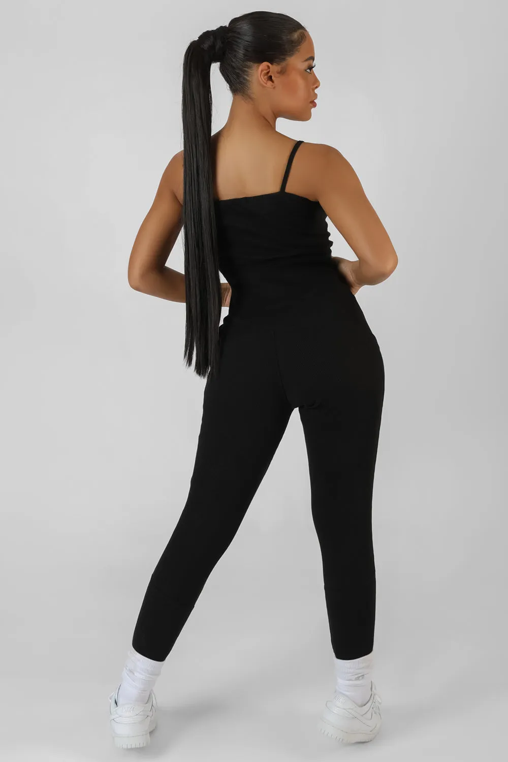 Pocket Detail Kaiia Sport Legging Unitard Black sold by Public Desire product image thumbnail 5