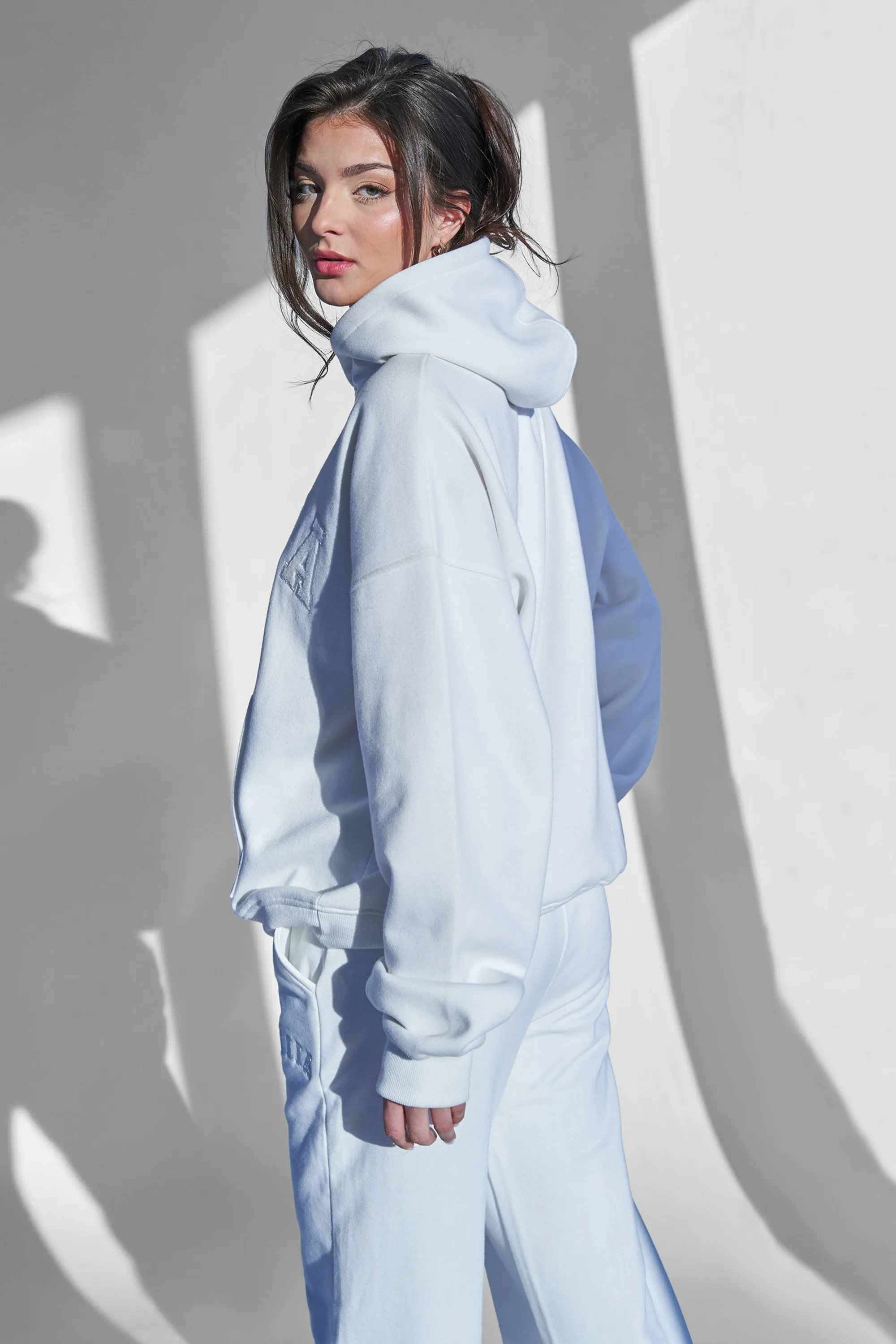 KAIIA SLOGAN OVERSIZED HOODIE WHITE sold by Public Desire product image thumbnail 3