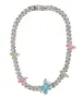 Butterfly Necklace Silver Multi sold by Public Desire