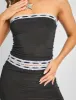 Lace Trim Midi Skirt Co-ord Black sold by Public Desire