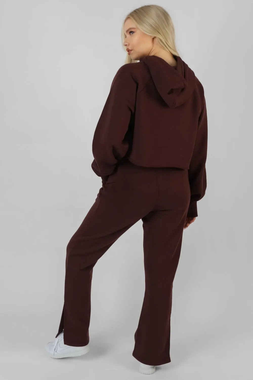 Kaiia Tonal Embroidered Joggers Dark Brown sold by Public Desire product image thumbnail 4