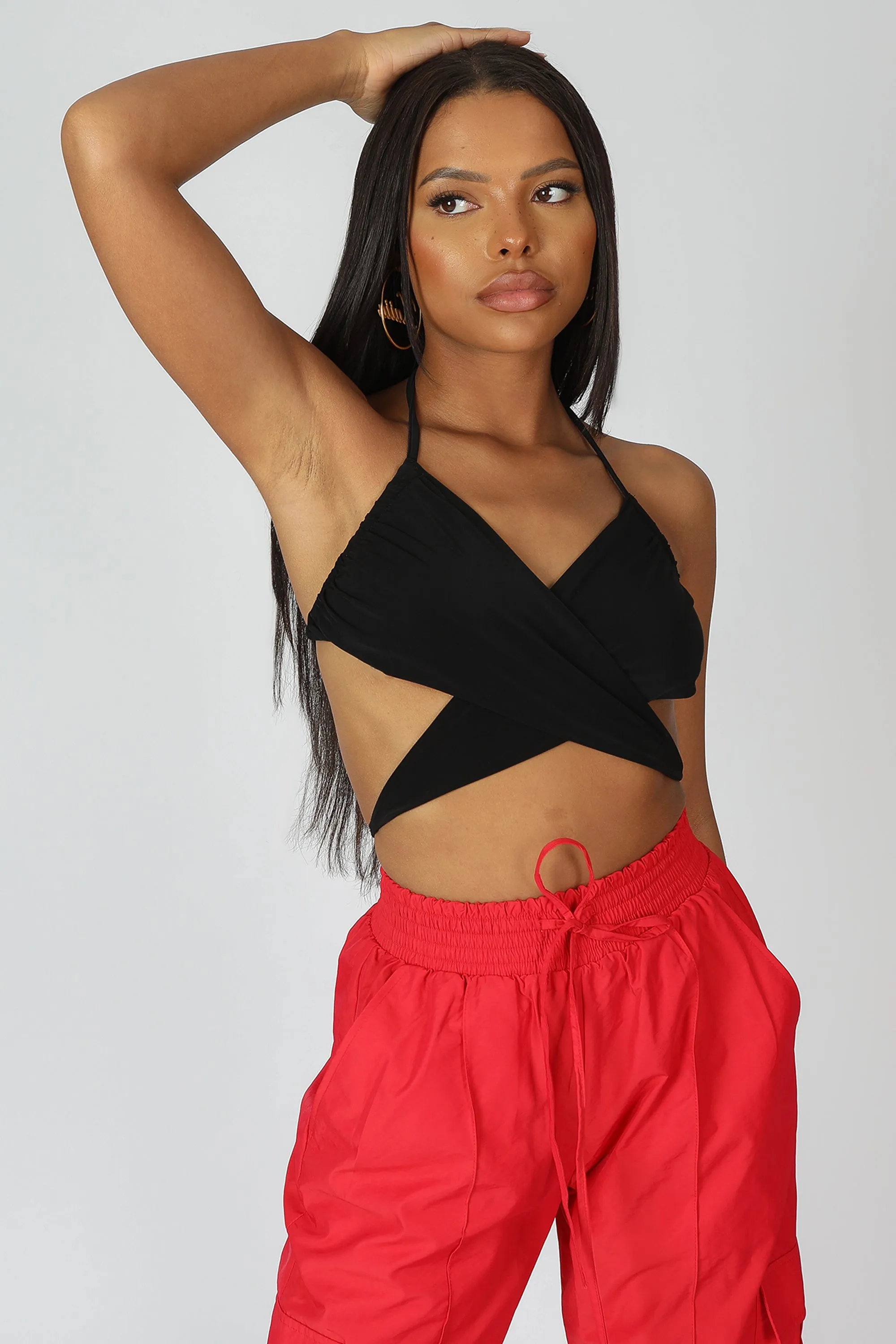 90S Butterfly Slinky Top Black sold by Public Desire product image thumbnail 5