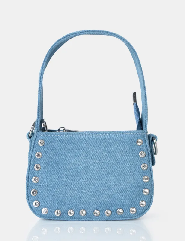 Lee Blue Denim Studded Mini Bag sold by Public Desire
