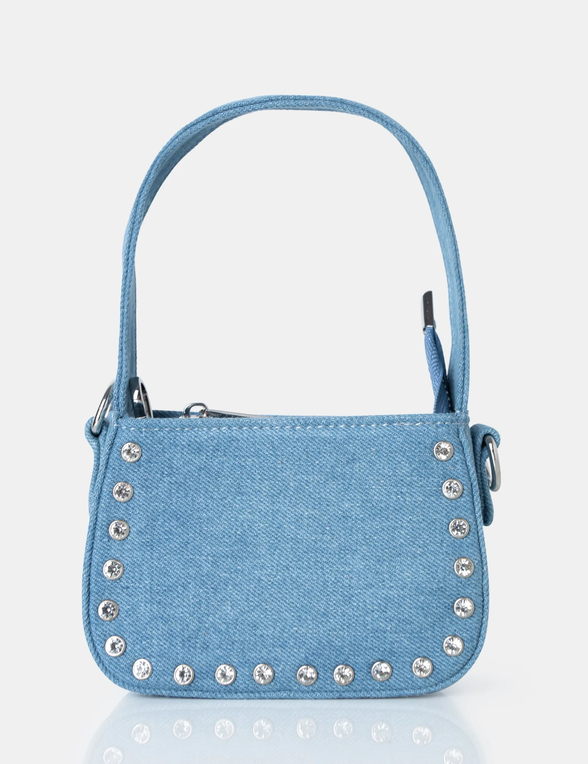 Lee Blue Denim Studded Mini Bag sold by Public Desire