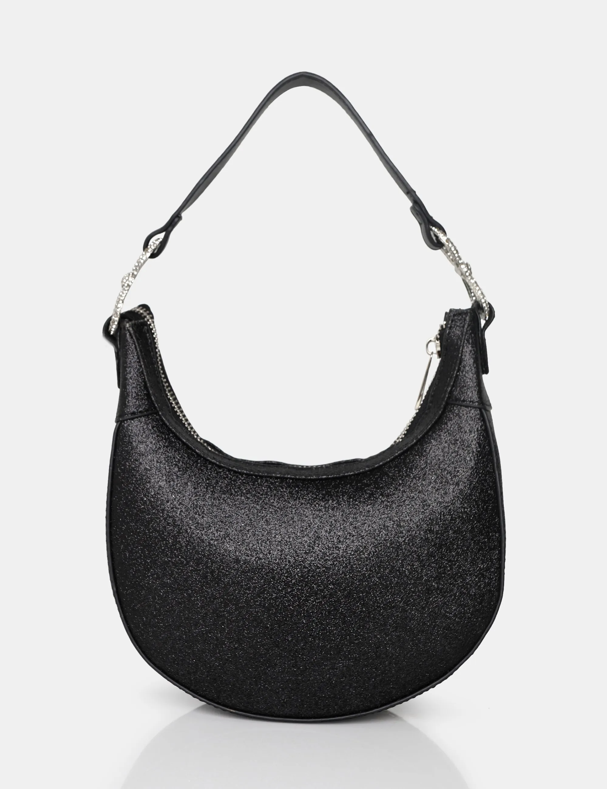 The Bam Bam Black Glitter Bag sold by Public Desire
