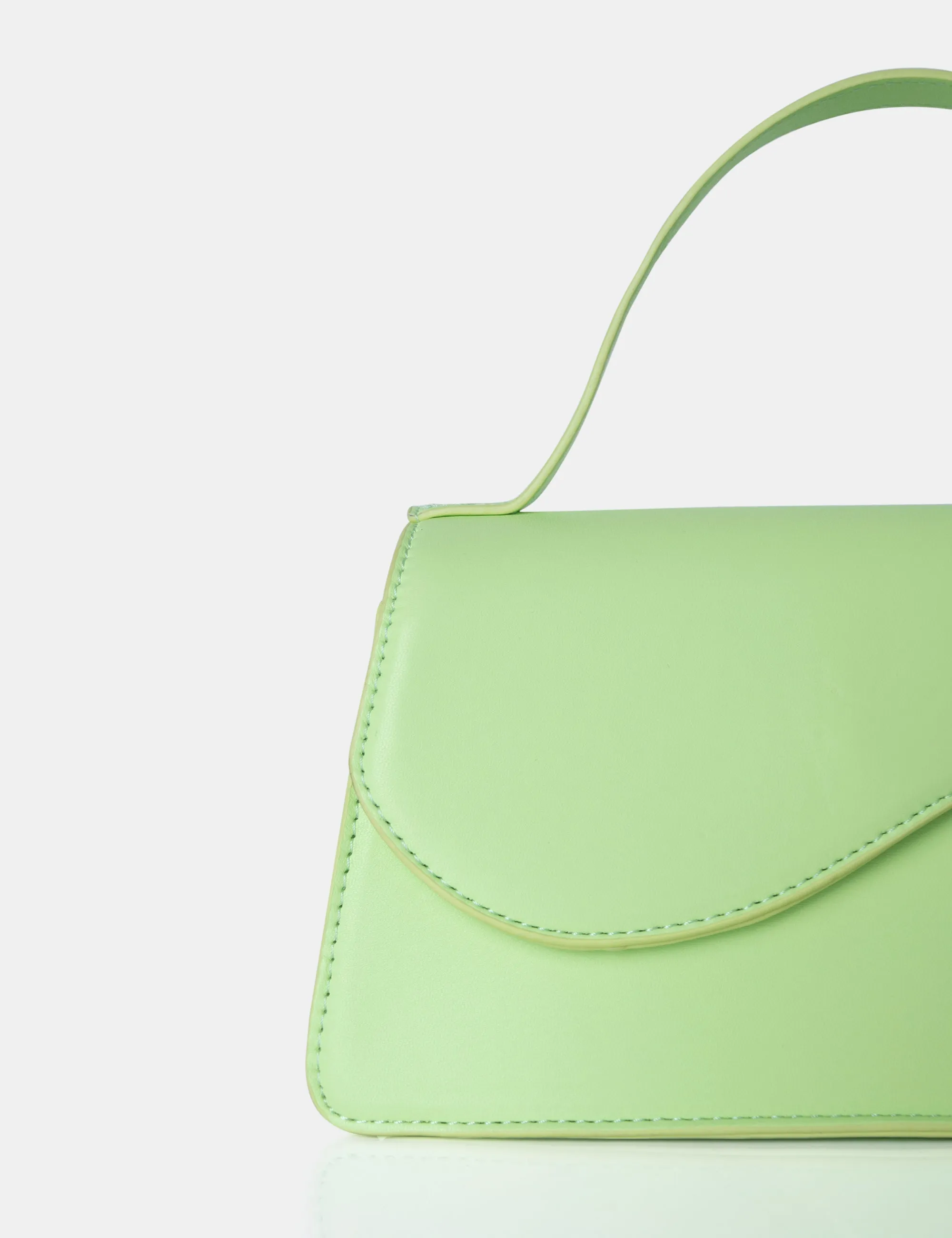 The Polly Soft Lime Croc Top Handle Mini Bag sold by Public Desire product image thumbnail 2
